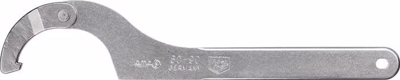AMF Chiave a gancio per cerniere 775NI con naso per Ø esterno 60 - 90 mm - 52209