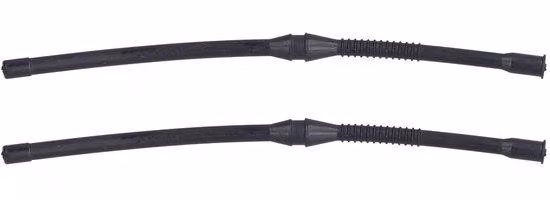 Sostituzione per tubo della motosega, 8 mm - 6 mm, 2 pezzi, lunghezza 17,5 cm, in gomma