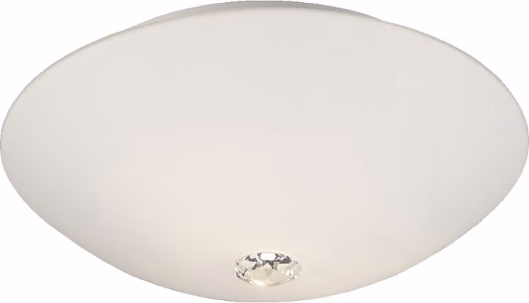 Plafoniera LOX 3xE27/40W, bianco/opale/chiaro, IP44 L: 380, H: 130, attacco E27, dimmerabile
