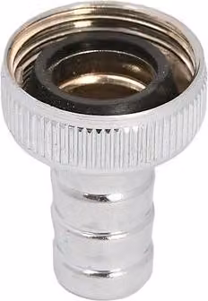 Js Schlauchverschraubung,2-Teilig Dn15, 1/2", Messing,Verchromt