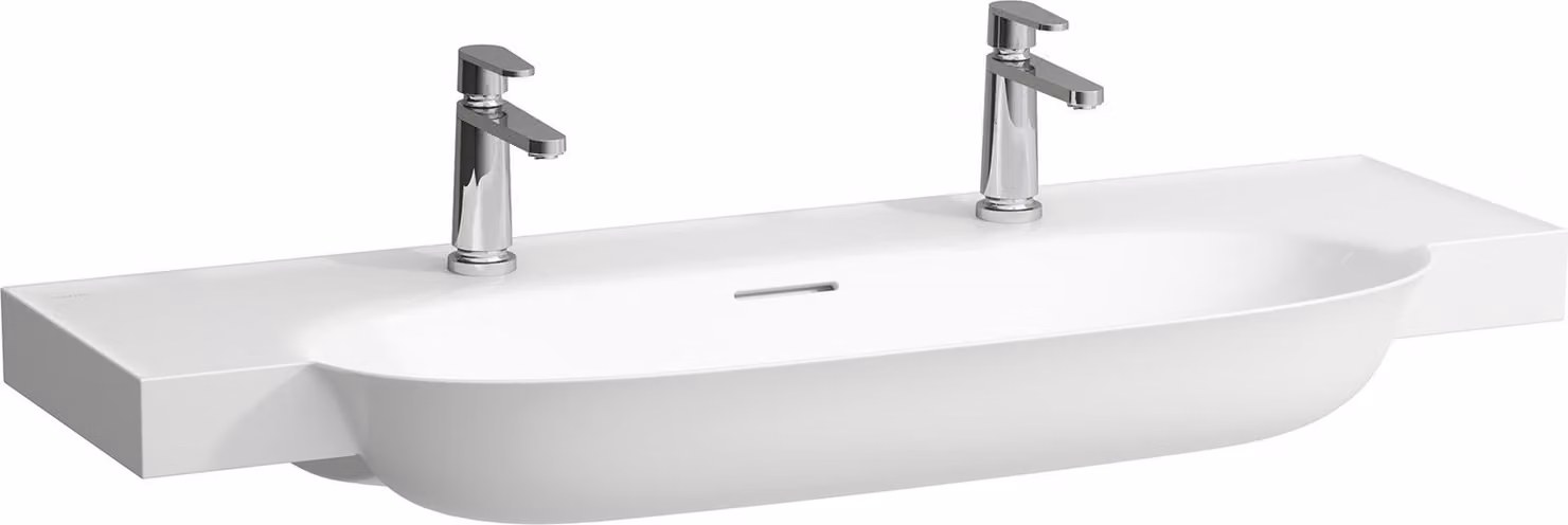 LAUFEN The New Classic lavabo, encastré, avec trop-plein, 2 trous pour robinet, 1200x480mm, H8138580001071, H8138580001071