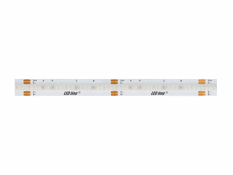 Striscia LED illuminante, luce continua - 5 metri, 24V, 16W per metro - RGB+CCT