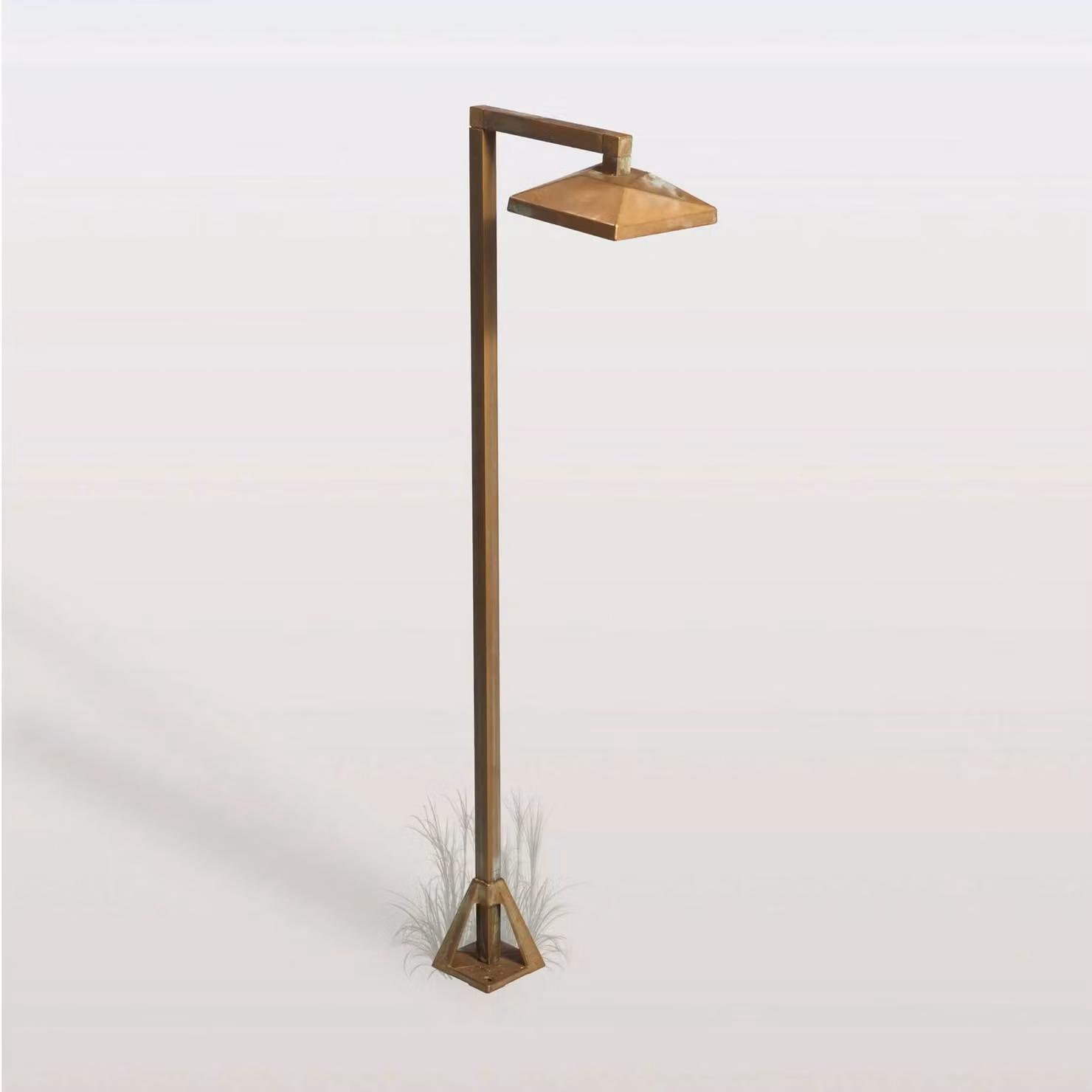 Moretti Luce Lampioncino da giardino Aura Edge, Bronzo / Ottone antico, Ottone, Campagna / Rustiche, Lampada LED da esterni