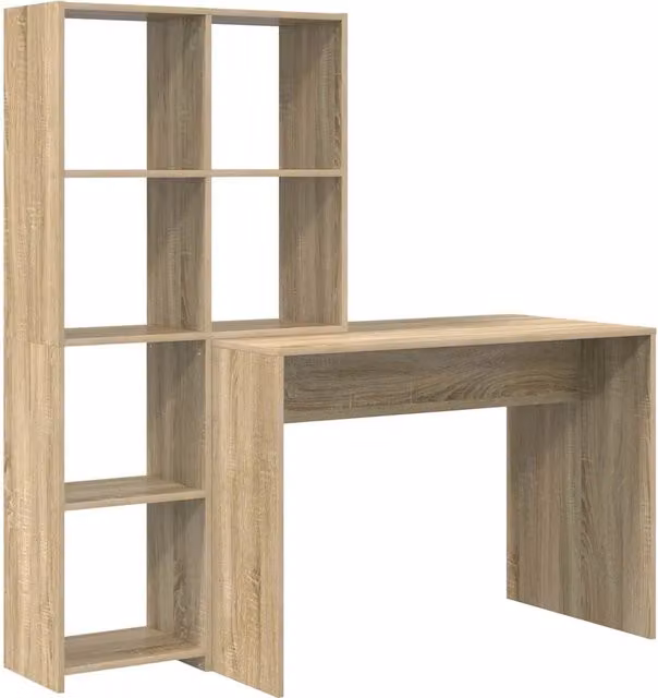 Scrivania | Tavolo da Ufficio Rovere Sonoma 138,5 x 55 x 143 cm Legno multistrato