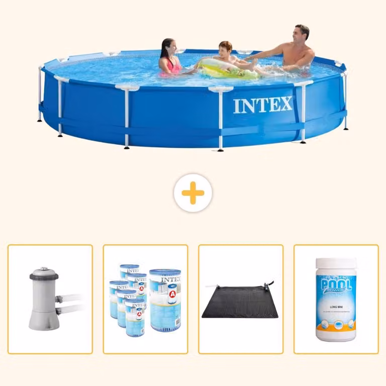 Piscina autoportante rettangolare - 366x76 cm - 5 pezzi - Modello SCB92
