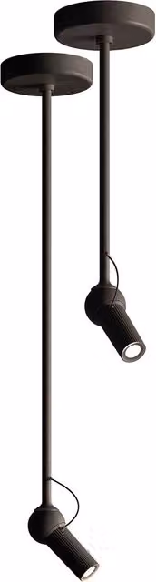 Plafoniera a sospensione KDLN Bird in metallo nero con luce LED regolabile e luce calda