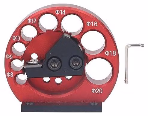 Mandrino regolabile per tasselli - 8 fori, diametro 8-20 mm - corpo in alluminio - lama in metallo duro - lavorazione del legno - alta efficienza - macchina per tasselli