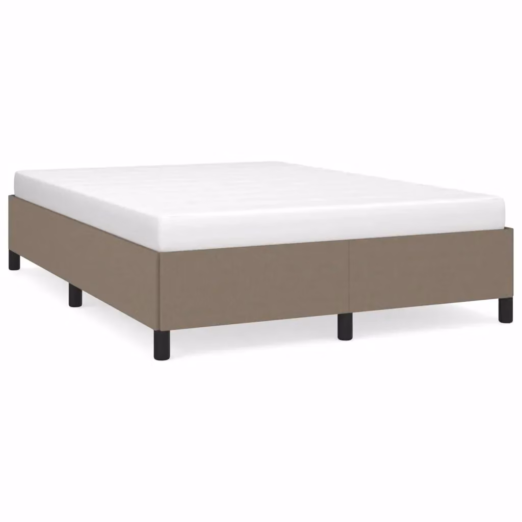 Giroletto vidaXL senza materasso in tessuto beige o grigio con doghe in legno L/P/H: 140 x 200 x 35 cm – 2