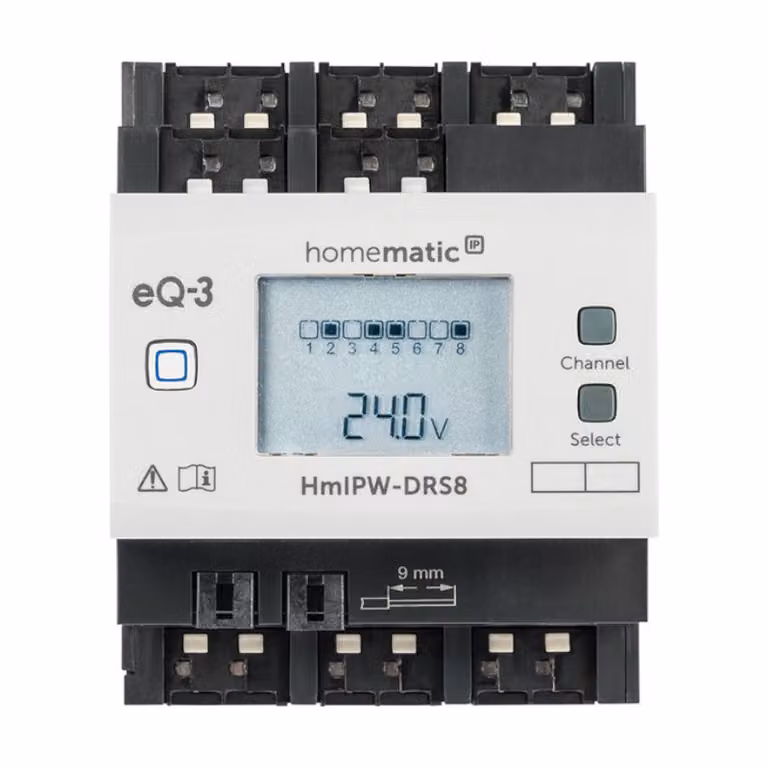 Homematic IP, attuatore cablato a 8 uscite | eQ-3 | HmIPW-DRS8