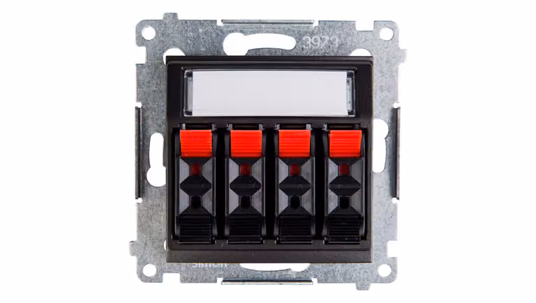 Simon 54 Presa per diffusori quadrupla antracite DGL34.01/48
