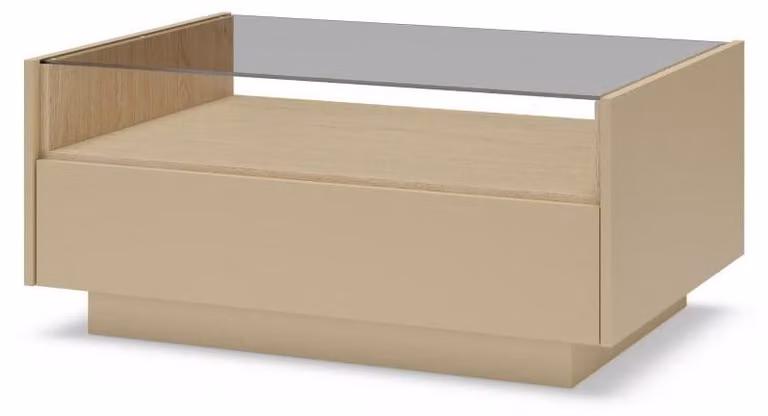 FURNLUX Tavolino Hiro B, colore beige, 96 cm / Colore principale: beige / Dimensioni: 96 x 44 x 68 cm