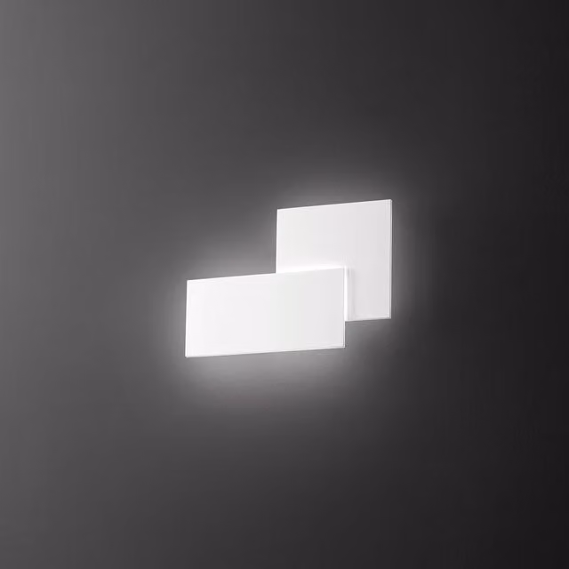 Applique LED Perenz Quantic bianca in metallo e alluminio per soggiorno e camera da letto