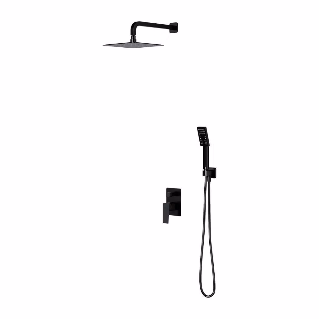 Omnires PARMA SYSPM10BL Set doccia da incasso, nero opaco