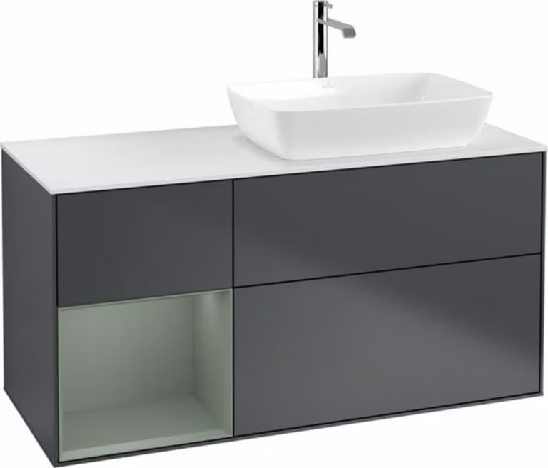 Mobiletto V&B Finion 120cm, Pl w m, Rg Ol m Lac, md bl. m Lac