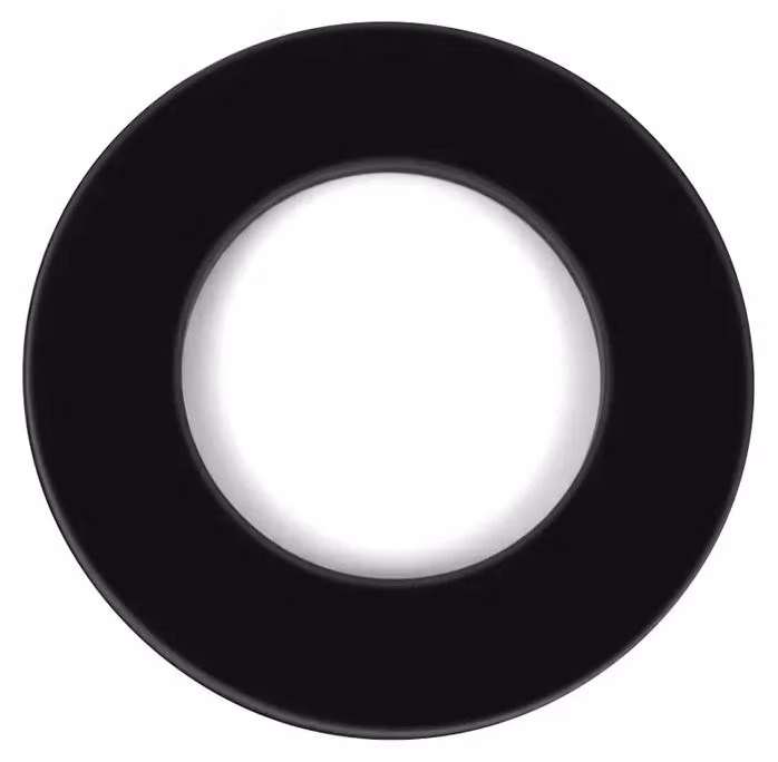 Rondelle, materiale in nylon, conformi alle normative, colore nero, dimensioni M12x20x1 (100 pezzi)