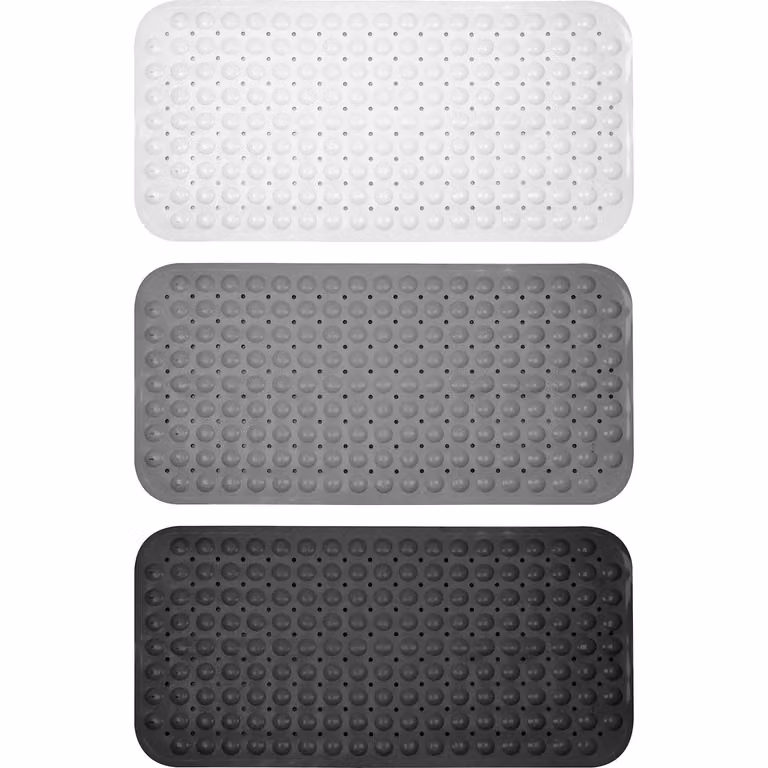 Tappeto da bagno antiscivolo Vestiamo Casa, bianco, L: 78 cm, P: 38 cm