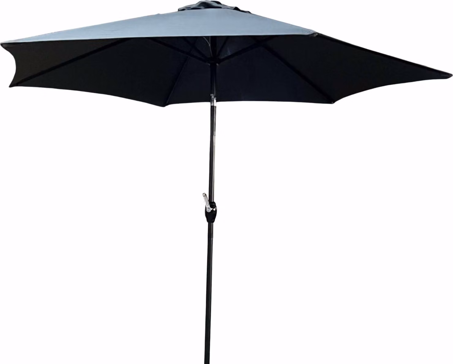 raumhirsch: Ombrellone da mercato, 270x270 cm, ombrellone con manovella, ombrellone da giardino, impermeabile, protezione UV, ombrellone per terrazza, colore: grafite