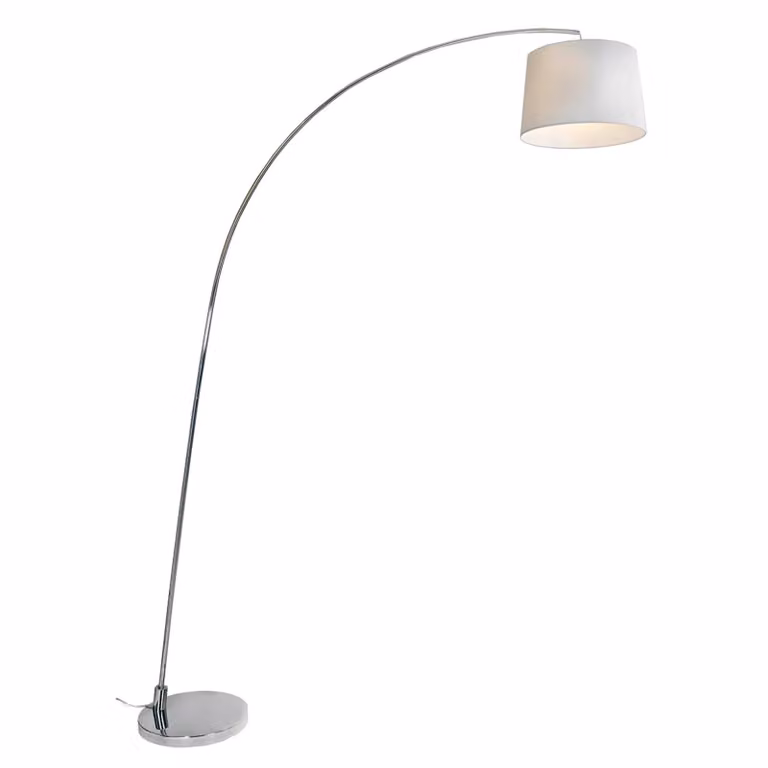 Aluminor Lampada ad arco ARC, Bianco / Opale, Soggiorno / Sala da pranzo, Lampada da terra