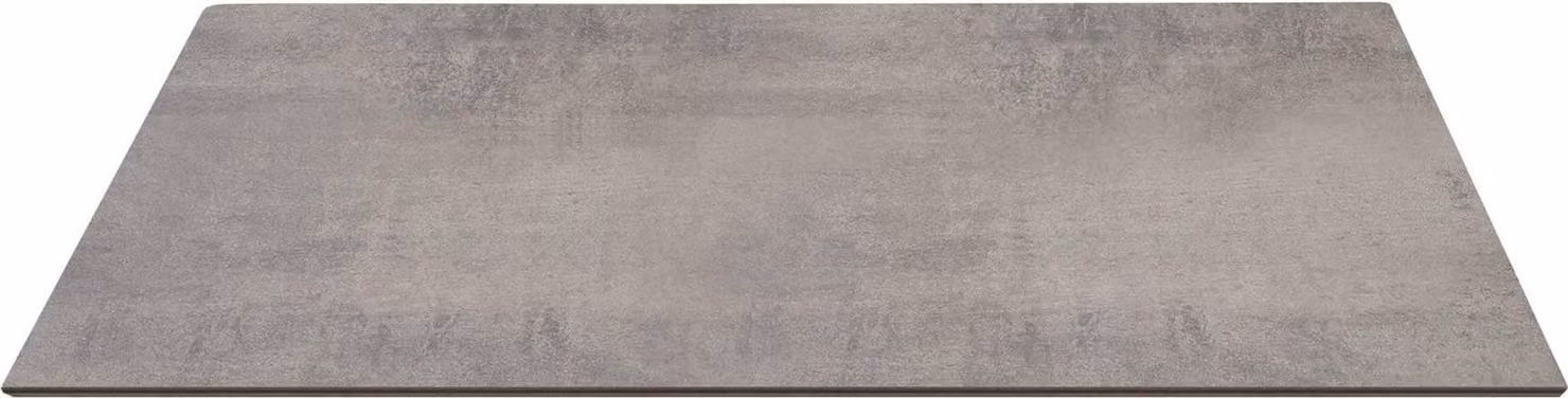 Milani Home - piano tavolo da pranzo fisso 70 x 70 cm, cemento, HPL laminato