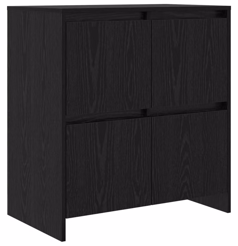 Credenza Rovere Nero 70 x 41 x 75 cm Legno multistrato