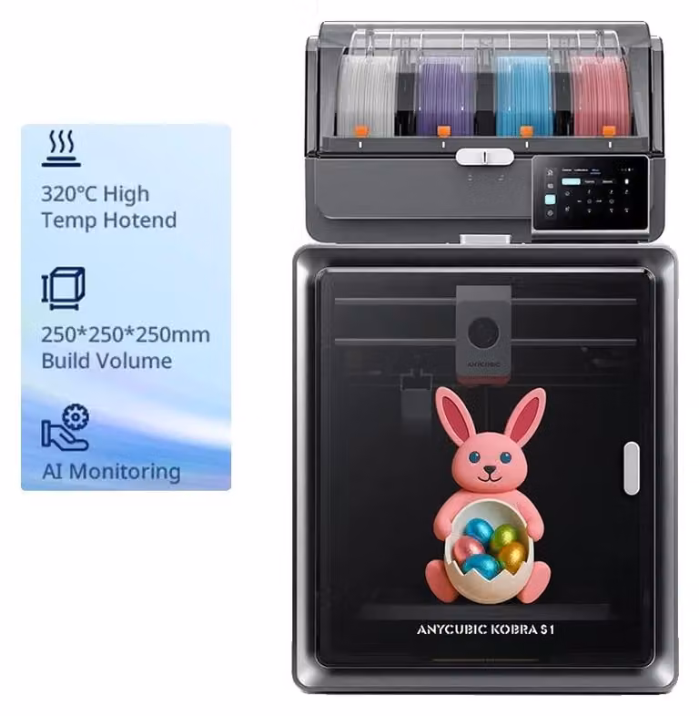 Stampanti 3D, capacità di stampa a colori, stampa ad alta velocità, kit S1 ACE 2 Pro, kit S1 ACE 2 Pro