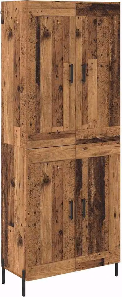Credenza 2 pcs Legno vecchio Legno multistrato