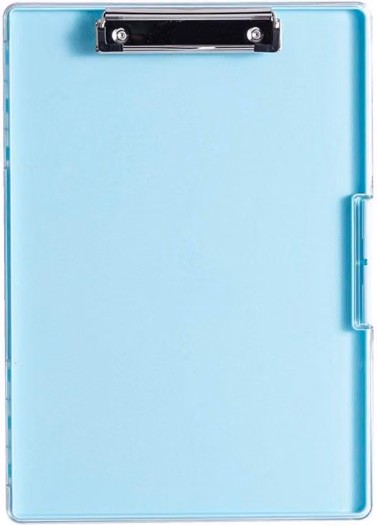 Tavoletta da scrittura portatile con ripiano, blu, per ufficio