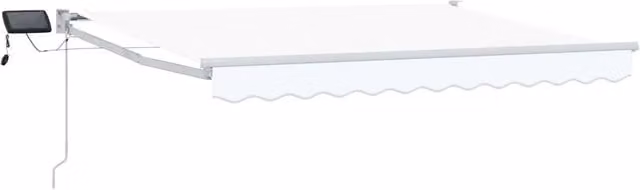 Tenda da Sole | Tenda retrattile manuale con LED Bianco 3,5 x 2,5 m