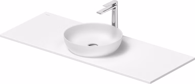 Set de lavabos Duravit Sivida rond avec console 1280x500x123mm, 2680153200, 2680153200