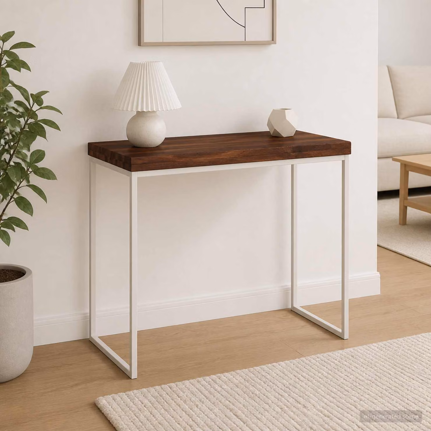 Piano del tavolo rettangolare in legno di acacia vidaXL, colore marrone, L: 40 cm, P: 30 cm, H: 3,2 cm