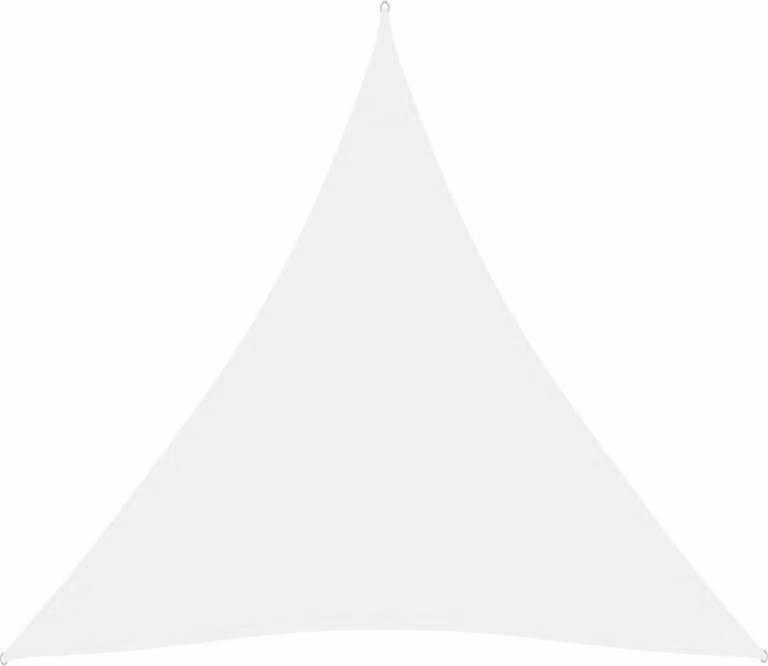 The Living Store Tenda da sole in tessuto Oxford Triangolare 3,6x3,6x3,6 m Bianco