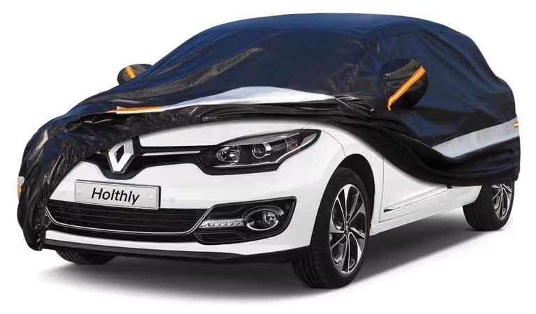 Copertura per auto, 10 strati, impermeabile e traspirante, per Renault Megane (2016-2023), colore nero
