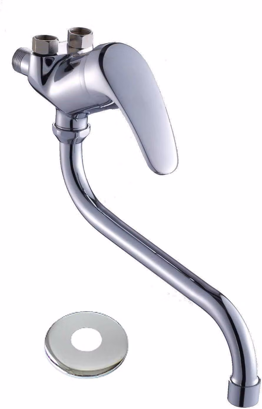 Miscelatore monocomando per lavello da cucina, a bassa pressione, con bocca di erogazione di 18 e 25 cm