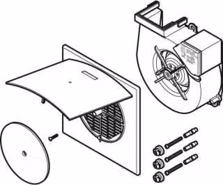 Geberit 242852001 Set di ventole per Geberit Aerotec90 AP
