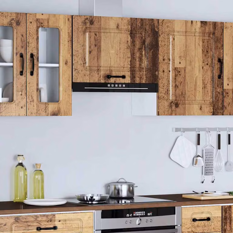 Pensile da cucina moderno vidaXL Kalmar in legno multistrato marrone L: 60 cm, H: 40 cm, P: 31 cm
