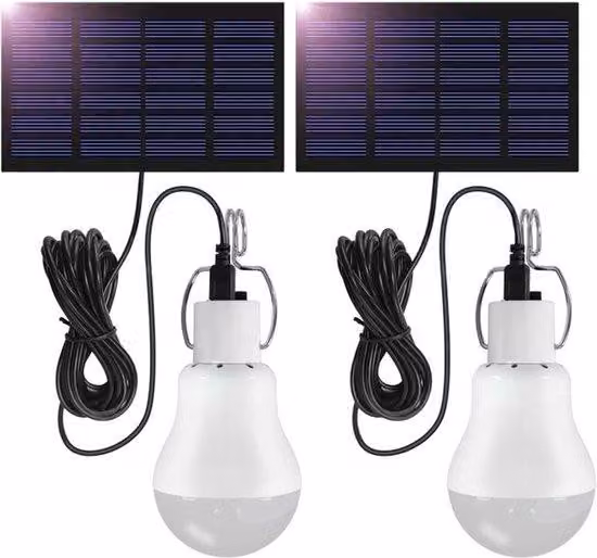 Lampada da esterno a LED alimentata a energia solare con corpo lampada portatile e pannello solare, lampada a LED ricaricabile per la pesca.