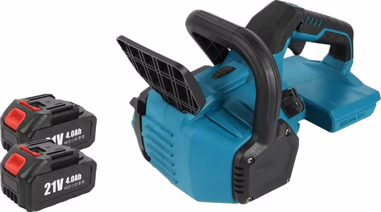 Motosega elettrica, potenza 1800W, oliatore automatico, set di batterie 2x, EU