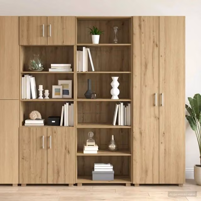 Credenza moderna vidaXL in legno color marrone L 70 cm, P 41 cm, H 185 cm