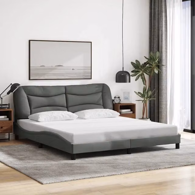 Giroletto senza materasso Hvar vidaXL Grigio L/P: 180 x 200 cm