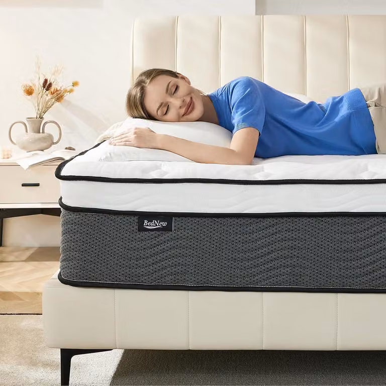 Materasso a molle insacchettate, dimensioni 80 x 200 cm, altezza 31 cm, materasso ortopedico a 7 zone con molle insacchettate e strato di comfort in memory foam