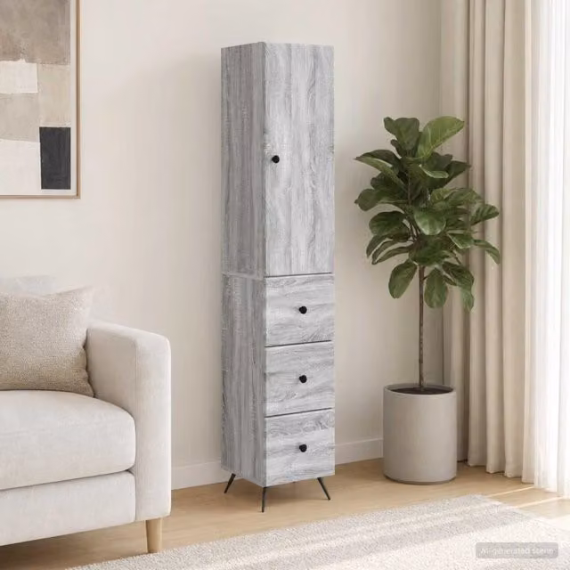 Set di armadi 2 pz 34,5 x 34,5 x 90 cm Legno ingegnerizzato
