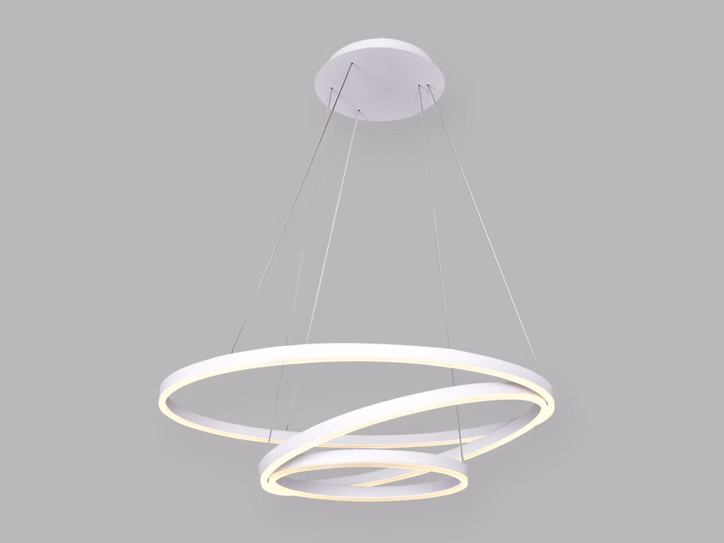 Lampadario LED dimmerabile CIRCLE 3 P-Z CRI90, Variante: Ø 800 x 2500 mm, 136 W, bianco, TRIAC, 2CCT