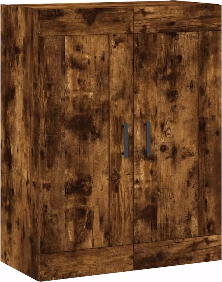 Mobile a Parete Rovere Fumo 69,5x34x90 cm in Legno Multistrato