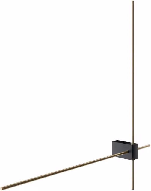 Applique Maytoni Pars LED 12W nero oro 3000K 63cm IP20