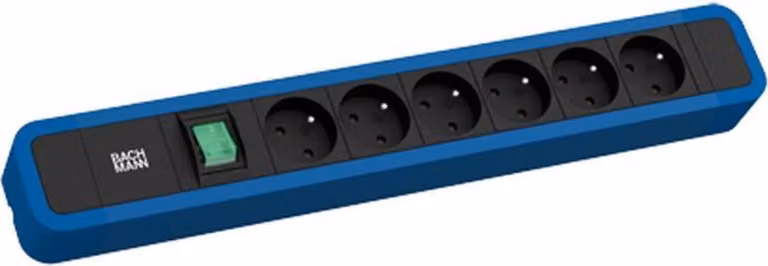 Bachmann Primo 2 6Xute 1Xinterruttore 2,0M Cee7/7 Ral5010