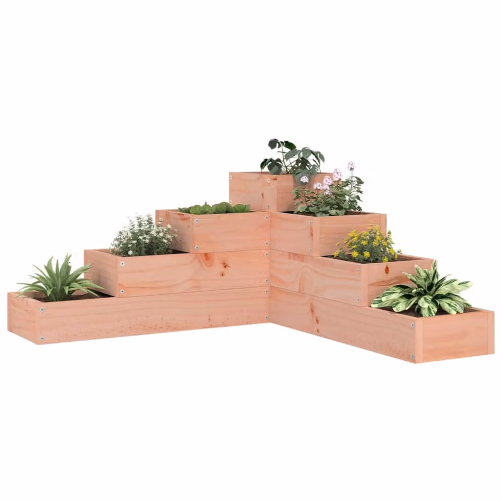 Fioriera da giardino vidaXL a 4 ripiani in legno di Douglas marrone L: 80,5 cm, P: 36 cm, H: 79 cm