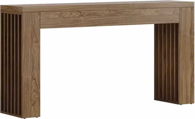 Tavolo Consolle REDOM in Stile Country in MDF Marrone – 1