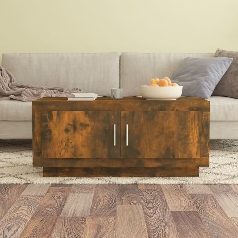 Maison Exclusive - Tavolino in rovere affumicato 102x50x45 cm Materiale ligneo