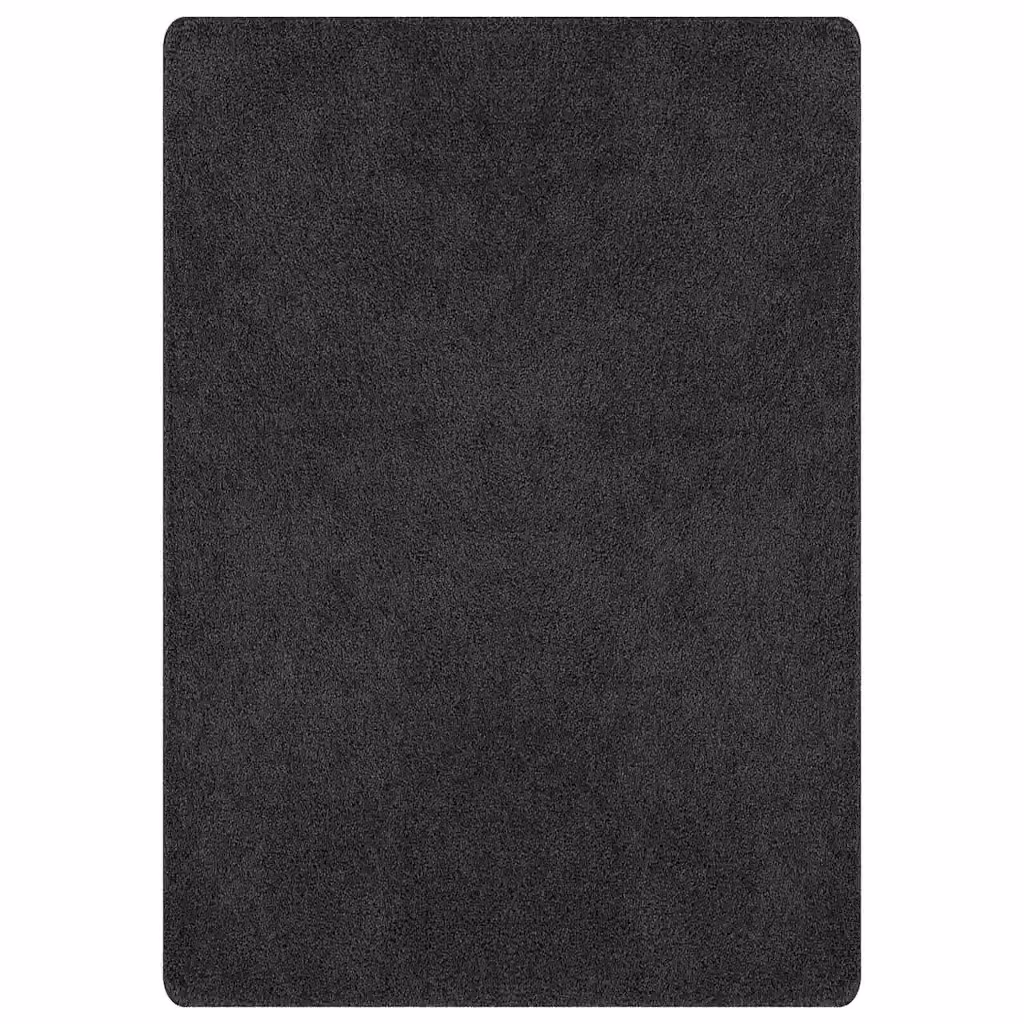 Tappeto Shaggy Moderno vidaXL Antiscivolo e Lavabile in Polipropilene Grigio Antracite L: 240 cm, P: 340 cm – 2