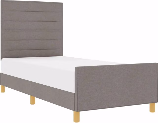 Letto singolo | Letto per adulti | Struttura del letto con testiera Talpa 100 x 200 cm Tessuto
